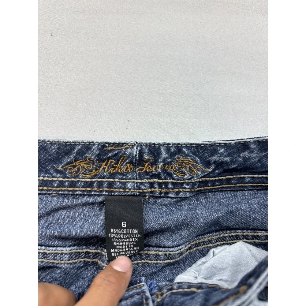 Akwa Jeans Womens Size 6 Blue Denim Mid Rise Bootcut Stretch Jeans Medium Wash